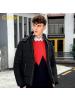 卡宾男装灰鸭绒保暖羽绒服冬季潮流修身抽绳连帽外套B