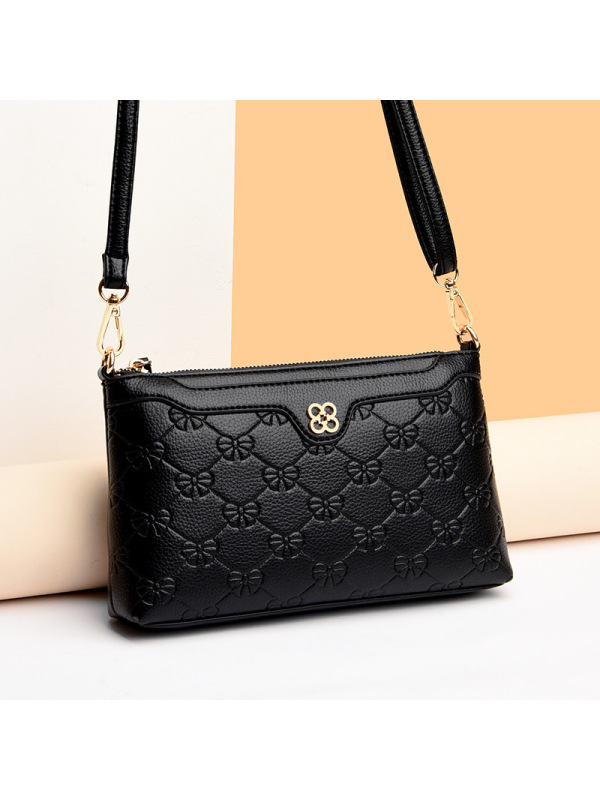 夏季小包包女新款中年女包妈妈包手包百搭时尚软皮单肩斜挎包