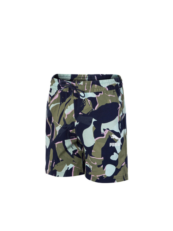 PUMA彪马男裤2019夏季新款跑步训练休闲迷彩短裤五分裤579187-31