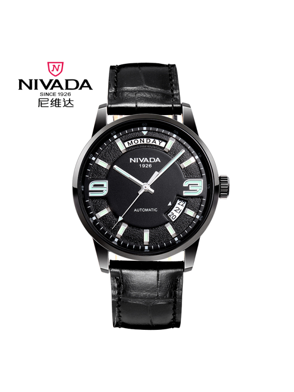 尼维达nivada男表简约时尚商务全自动进口机械机芯防水男士手表gm8036