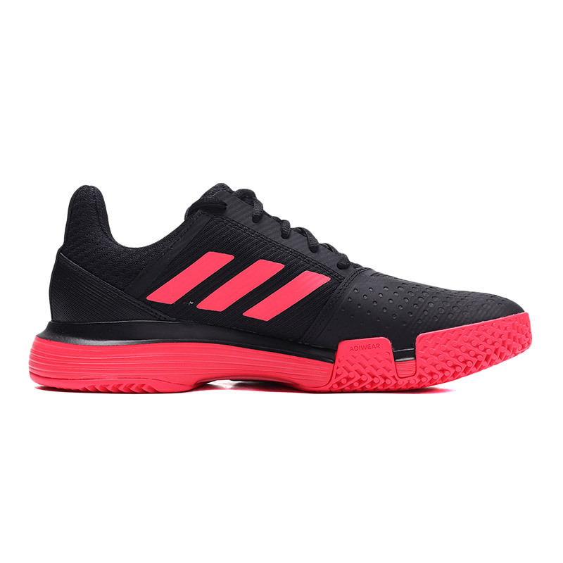 adidas男鞋网球鞋网球训练比赛实战运动鞋CG6328 CG6328黑色+红色