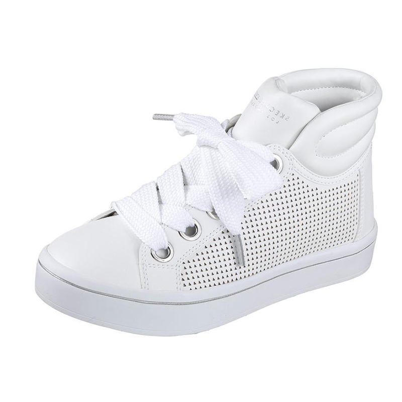 Skechers/斯凯奇女鞋休闲鞋皮面宽带板鞋947