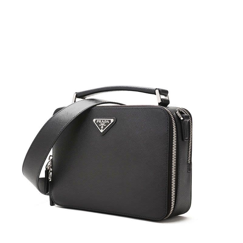 预订PRADA Brique 双拉链手提单肩包 2VH069 000 22*16*6CM图片