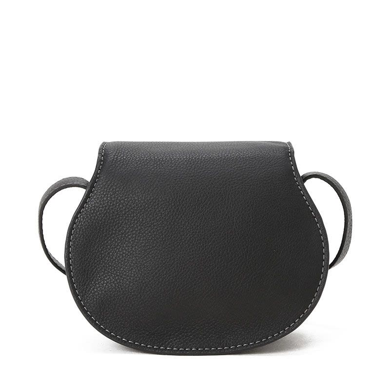 CHLOE Marcie 马鞍包迷你 车线装饰带穗粒面皮CHC11SP580图片