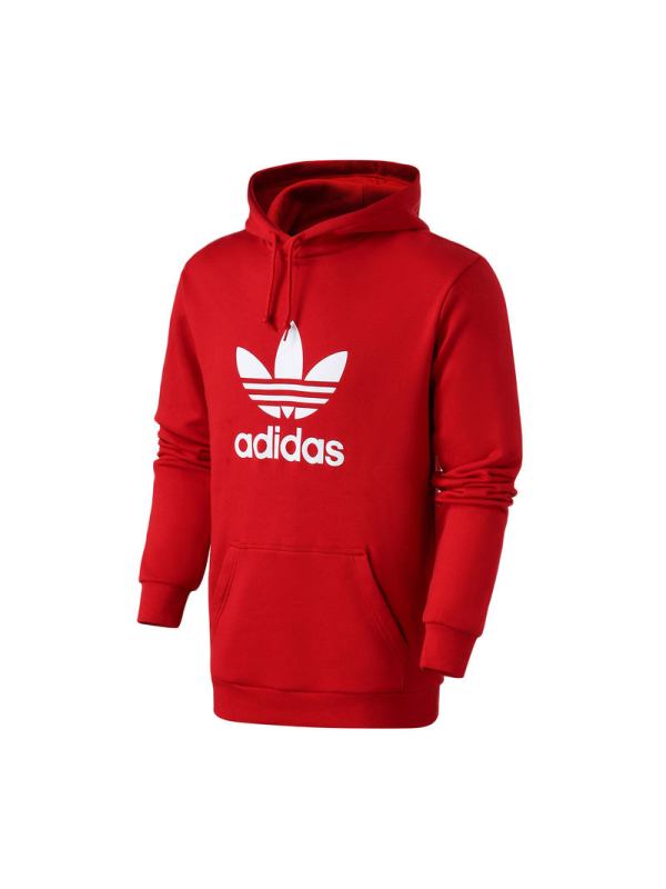 adidas阿迪达斯三叶男装男运动休闲红色卫衣DX3614