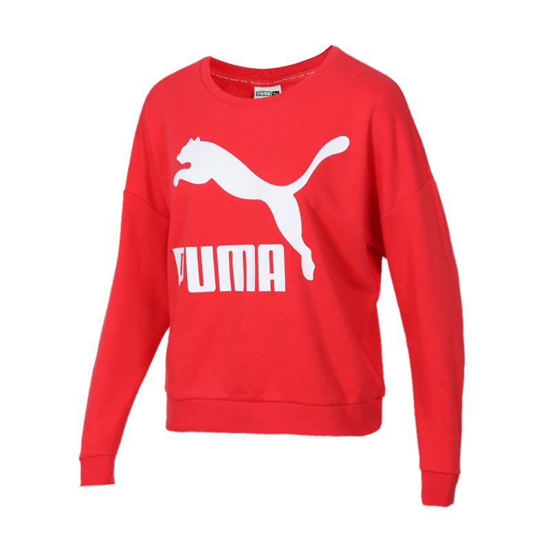 PUMA(彪马)女装 2019春季新款时尚耐磨运动服舒适透气针织卫衣套头衫图片