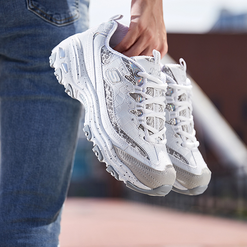skechers斯凯奇女鞋D‘lites熊猫鞋运动休闲鞋66666054