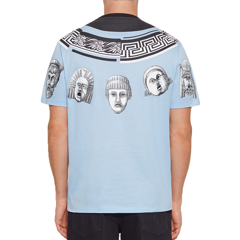VERSACE 范思哲 奢侈品 男士圆领棉质印花短袖T恤 A79332 A225132 A153 (尺码偏大一码）