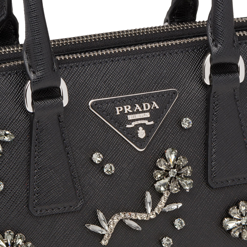 【预定】20春夏PRADA Galleria 嵌饰小号手袋1BA906 DEO 20*15*9.5CM