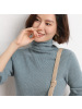 2026秋冬季女装宽松短袖堆堆领纯色短款套头打底毛衣修身型长袖
