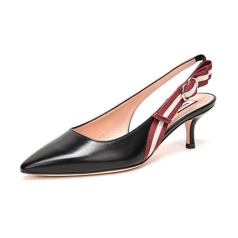 BALLY 巴利 女士皮质尖头高跟鞋 ALICE 55