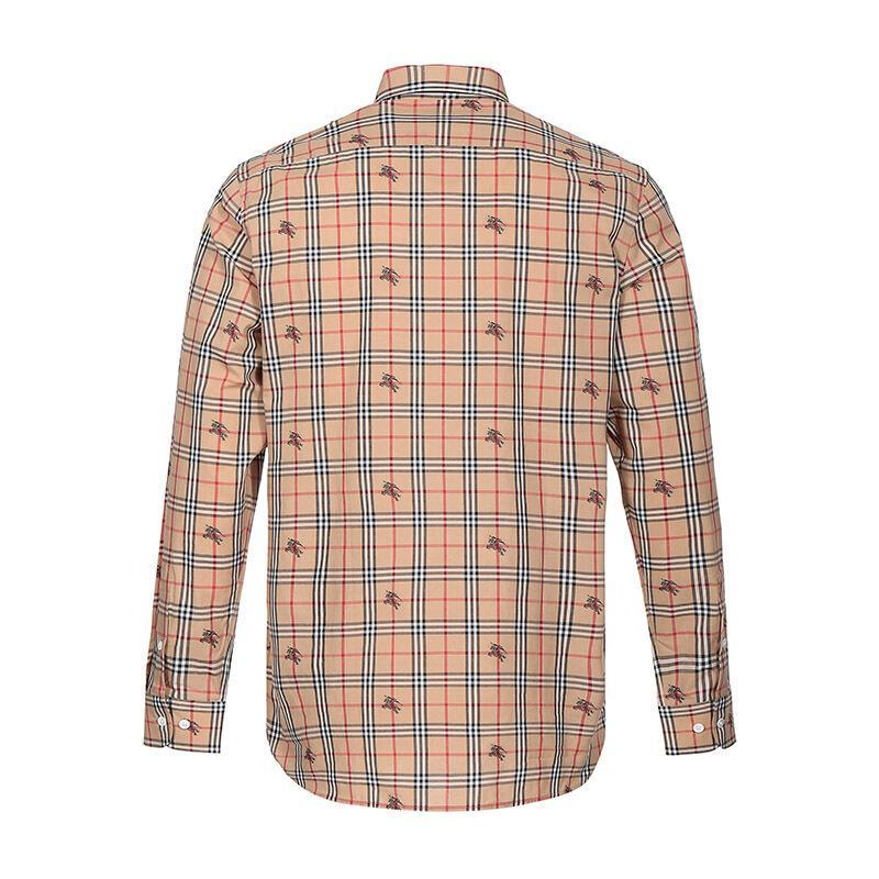 burberry博柏利男款棉质长袖衬衫