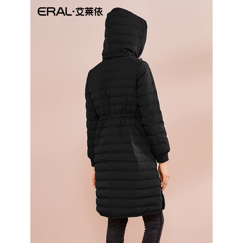 艾莱依O2O2018秋冬新款收腰显瘦时尚百搭羽绒服女