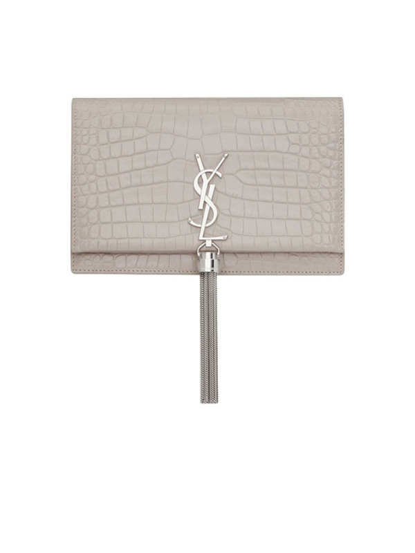 【预定】YSL/圣罗兰 KATE 流苏鳄鱼纹链条斜挎钱包 452159 19*12.5*4CM