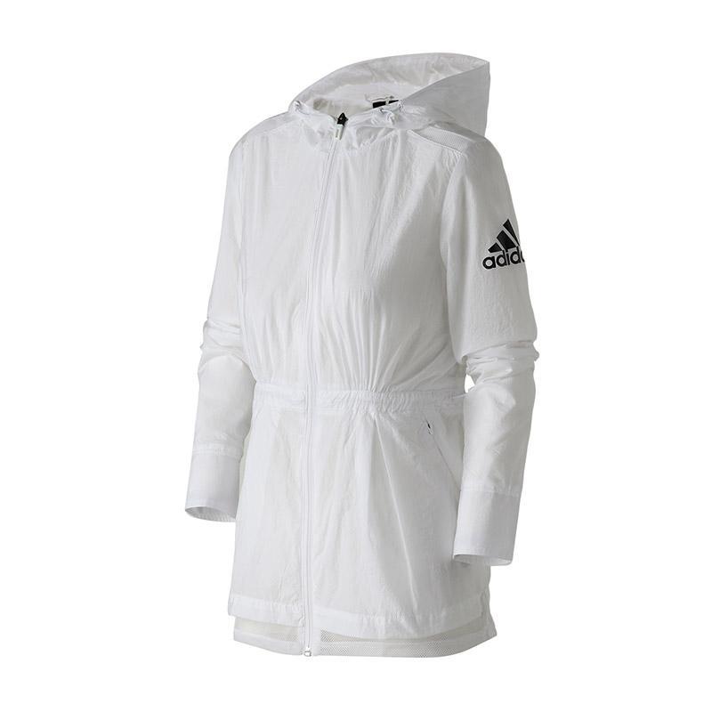 【自营】adidas女服外套夹克梭织休闲运动服EA3106