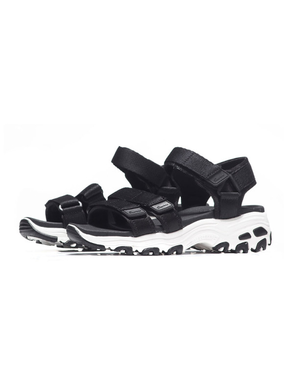 【自营】Skechers斯凯奇女凉鞋D‘lites厚底魔术贴休闲鞋31514