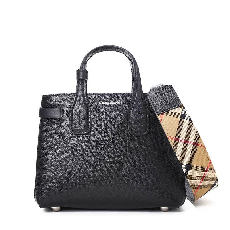 BURBERRY/博柏利 女包迷你Banner格纹肩带手拎包 4078477图片