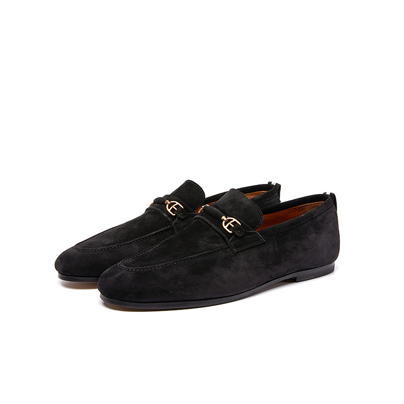 bally巴利男士黑色小牛皮驾驶鞋6216732