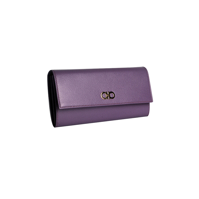 Ferragamo菲拉格慕钱包 女十字纹牛皮长款钱夹22D149 0683266