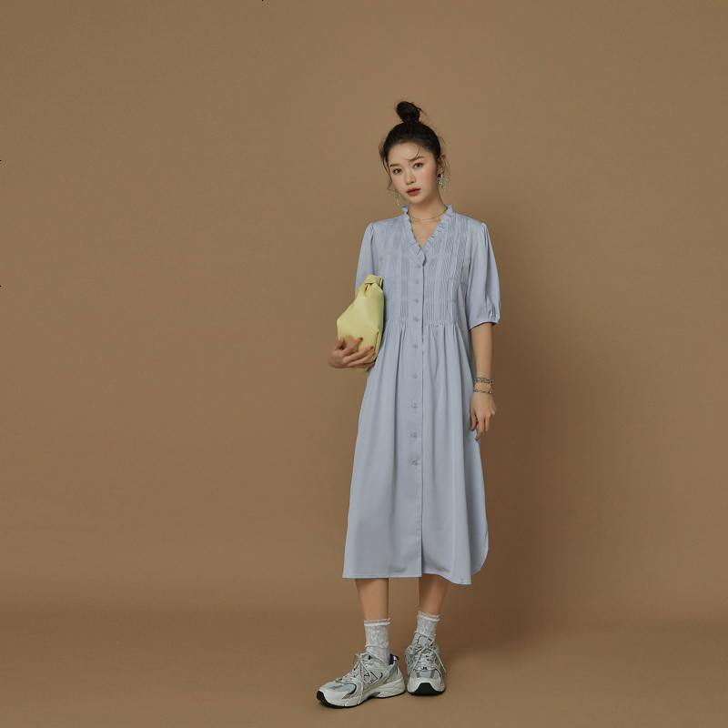 OtherMix法式花边连衣裙2021年新款娃娃裙韩版春季减龄洋气裙子女