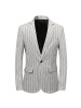 2020秋冬运动休闲小西装男条纹时尚外套正装上衣外套男简约西服男