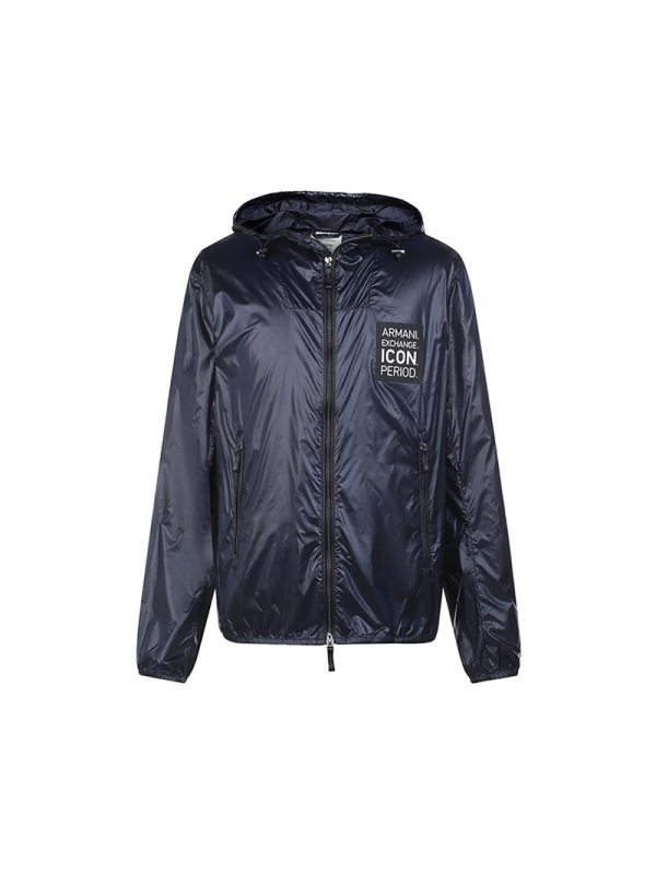 阿玛尼 ARMANI EXCHANGE 男士 锦纶连帽休闲外套皮肤衣8NZBP5 ZNYNZ