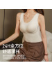 秋冬莱赛尔保暖背心女带胸罩一体固定杯内穿打底修身美体背心上衣