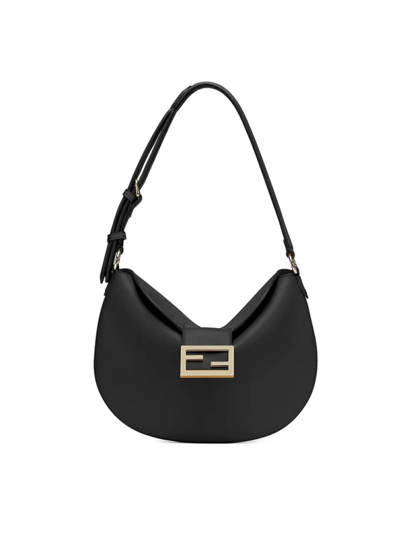 预售 芬迪FENDI 腋下包 FF互扣光面皮 女士单肩包 8BR790