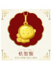 周大福珠宝首饰机智猴足金黄金吊坠计价（足金工费58元）F199501