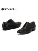 星期六ST&SAT牛皮系带低跟深口软底透气单鞋男SS61120368