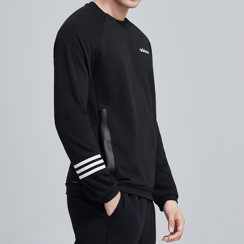 adidas男服卫衣圆领套头休闲运动服DT8995