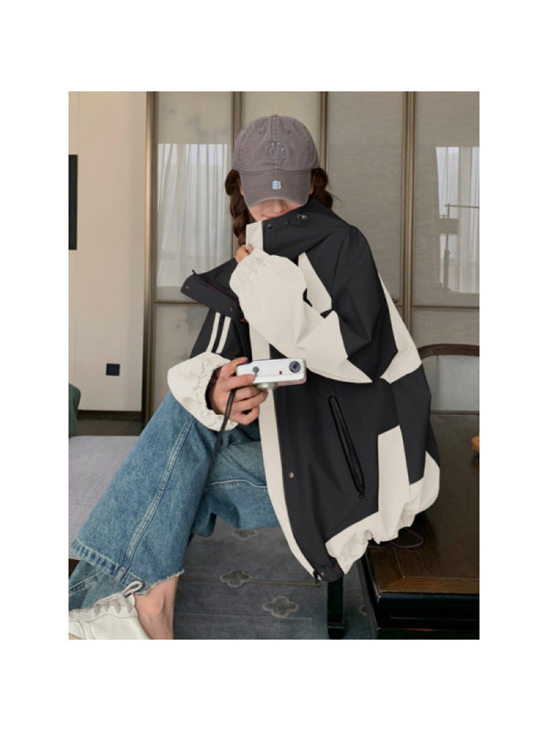 年新款冬季户外登山冲锋衣棉服加厚连帽棉衣工装派克风外套潮