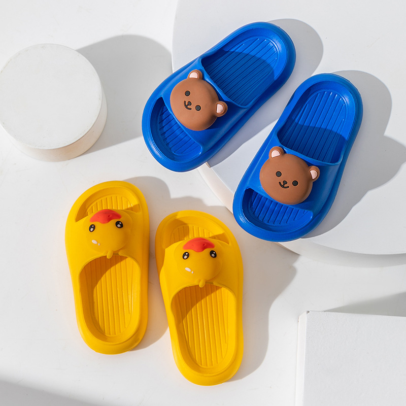 threesons可爱卡通儿童拖鞋夏季男女童小孩室内家居凉拖鞋洗澡防滑软