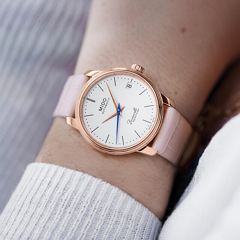 美度mido瑞士手表贝伦赛丽系列自动机械女士腕表m0272073601000