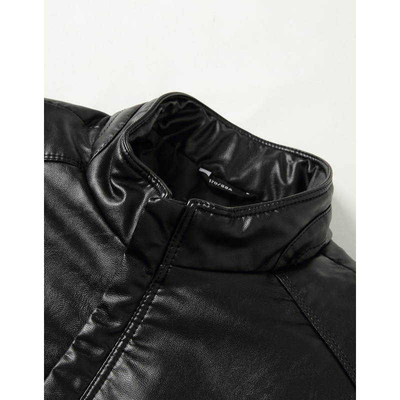 Artsdon/阿仕顿时尚休闲立领皮衣羽绒服2018冬季新品上衣外套男