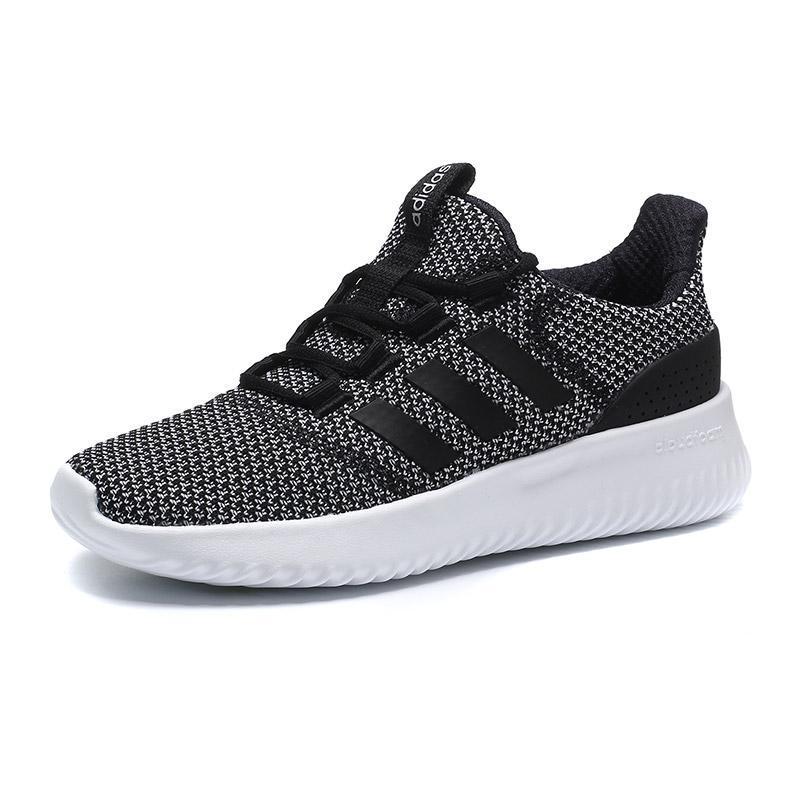 adidas阿迪达斯NEO女子休闲鞋减震运动鞋BC0033 黑色 36.5码