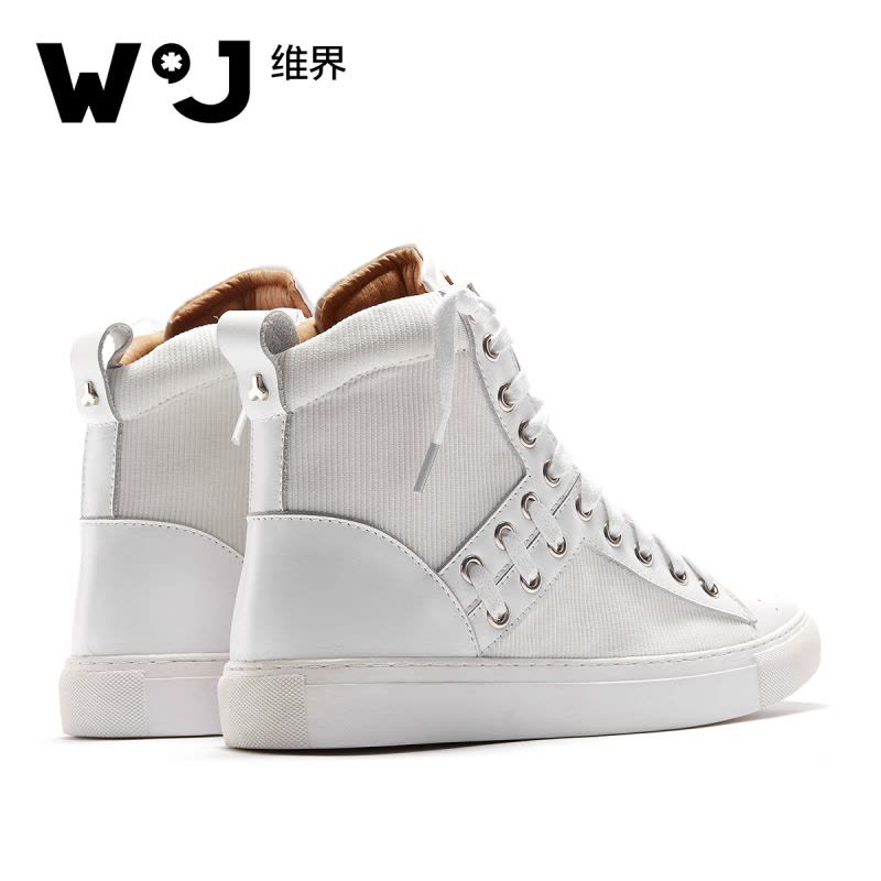 维界高帮板鞋男新款冬季复古时尚休闲鞋潮流青年个性百搭高帮潮鞋图片