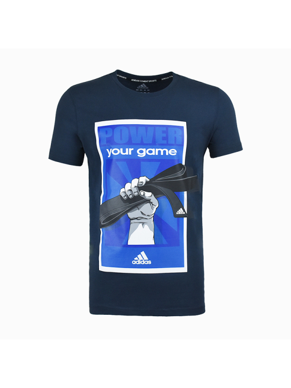 正品阿迪达斯adidas跆拳道新款男装短袖运动休闲T恤_4