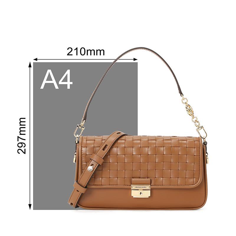 MICHAEL KORS BRADSHAW 腋下包 锁扣 编织皮 30S1G2BL1T图片