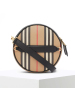 20新款 BURBERRY Louise标志性条纹环保帆布路易丝包单肩斜挎包 17*7*17cm