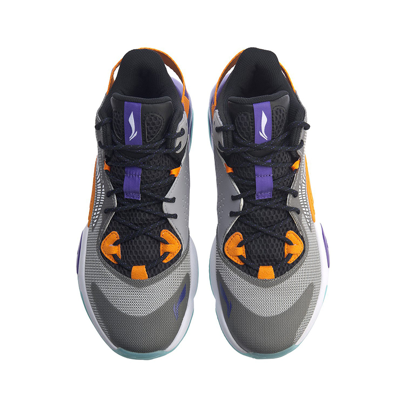 【2019新品】李宁空袭vi男子减震回弹中帮篮球专业比赛鞋abap067-1