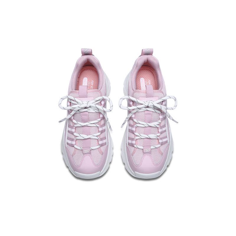Skechers斯凯奇女鞋新款小白鞋D’LITES厚底增高熊猫鞋老爹鞋13410图片