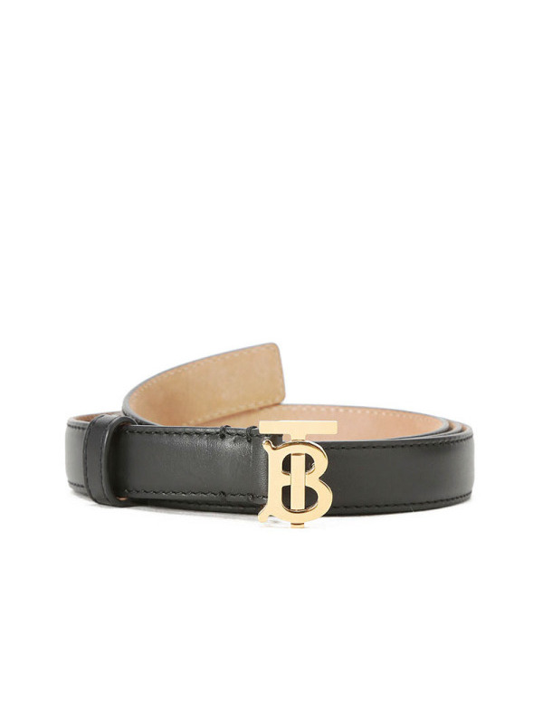 预售 博柏利 BURBERRY TB 腰带2D TB LOGO光面皮8023439 女款皮带女士腰带 金扣