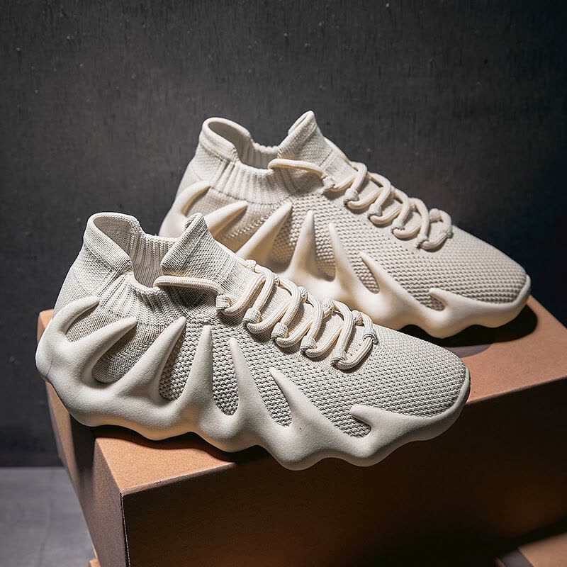 Ceba新款火山底椰子鞋2021夏季潮流飞织透气运动鞋个性低帮跑步女鞋图片