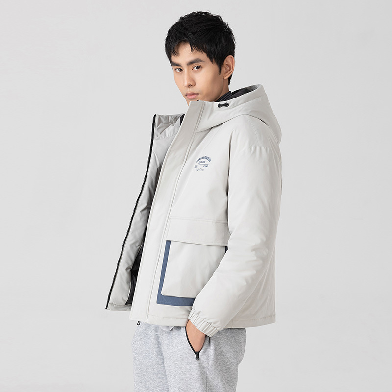 高梵工装羽绒服男短款2020年新款冬季撞色青年品牌男士外套帅气潮