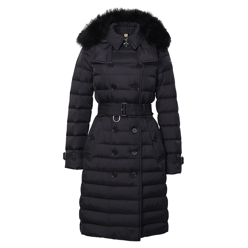 burberry 博柏利 女士聚酰胺可拆式连帽羽绒服 80038441
