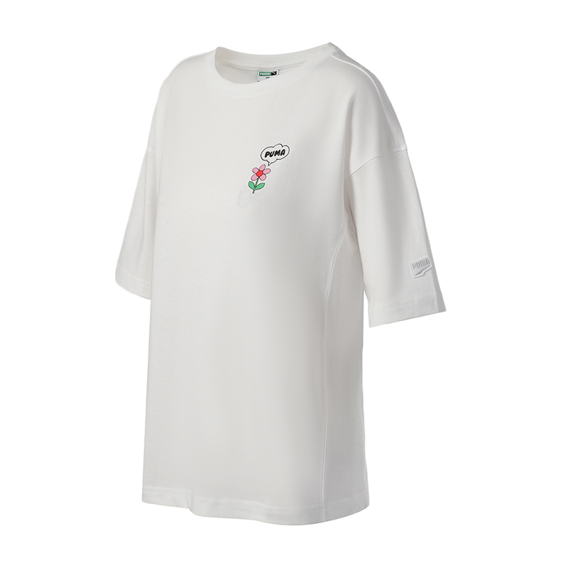 自营彪马puma女装运动服休闲圆领短袖t恤