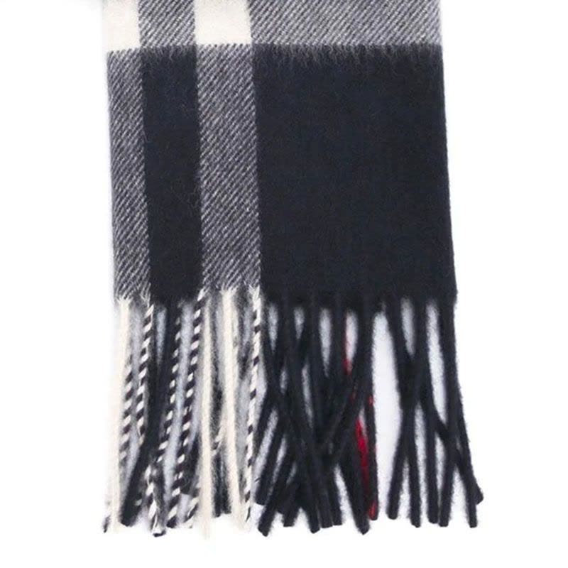 预订BURBERRY 经典格纹羊绒围巾 30*168CM图片