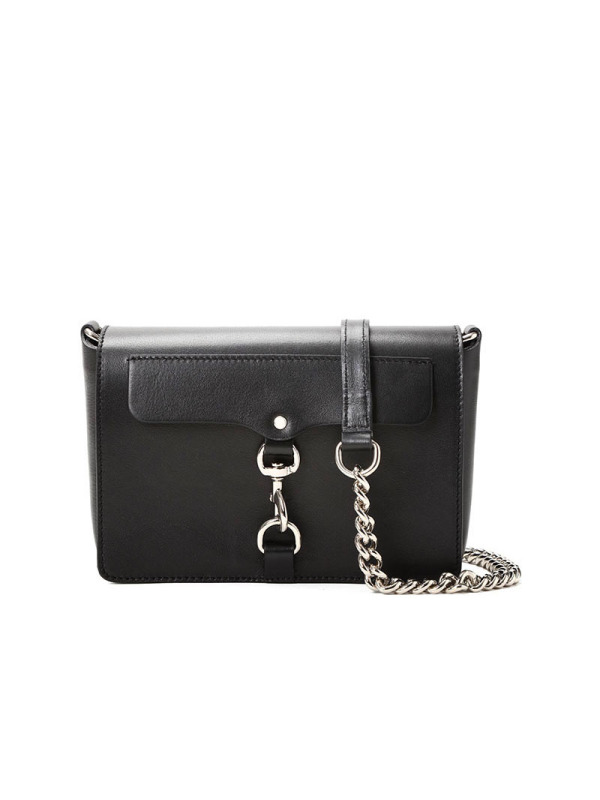 瑞贝卡·明可弗 REBECCA MINKOFF Mab Flap 斜挎包HU18EGRX82 银扣 女士斜挎包