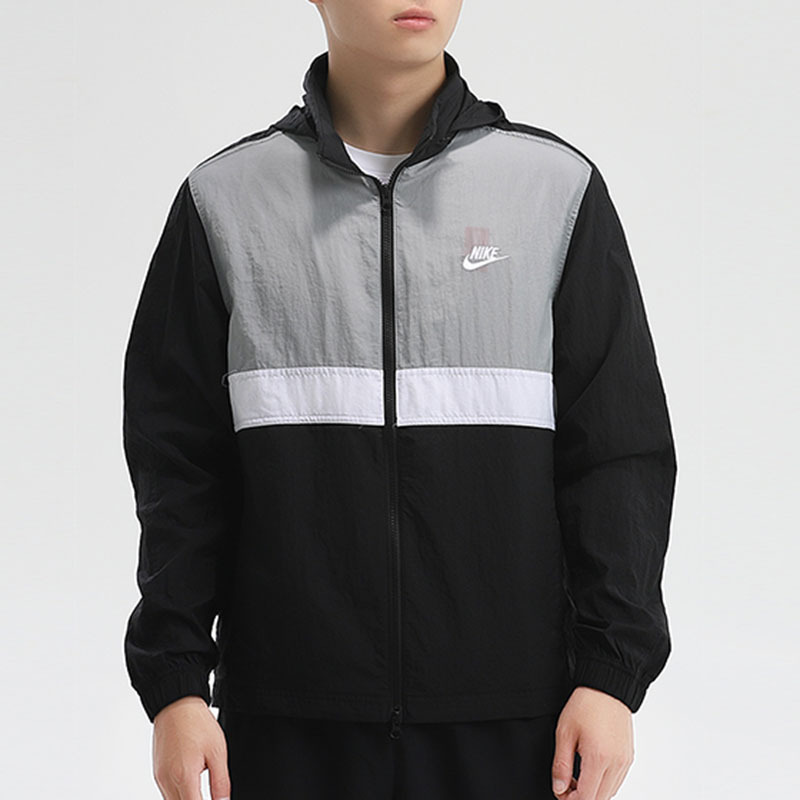 耐克nike男款运动服跑步连帽休闲夹克外套cu4310